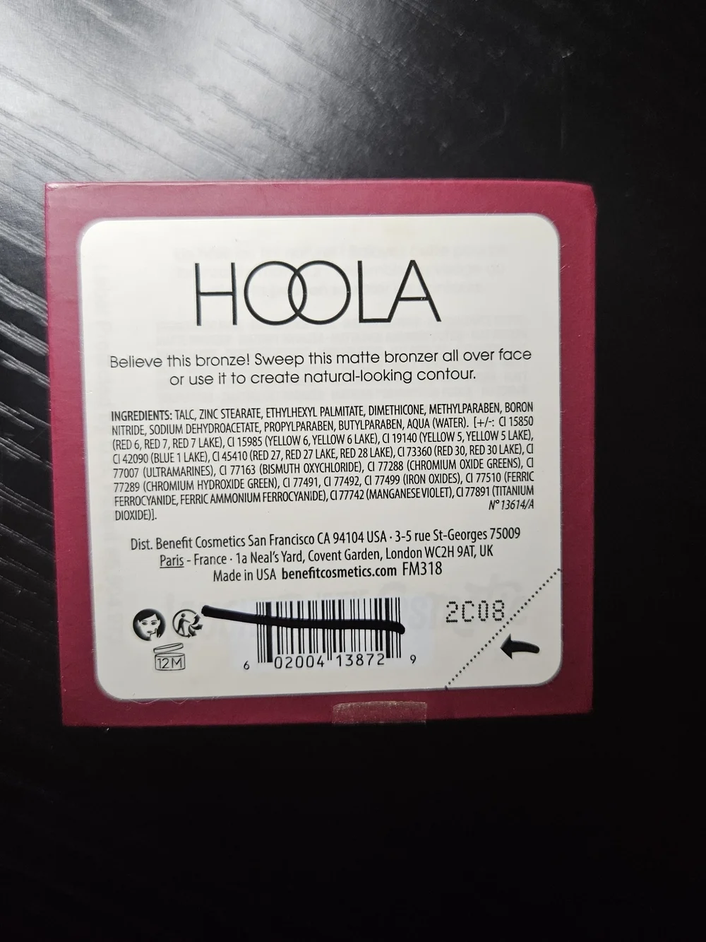 Benefit Hoola Original Bronzer Pressed Powder 0.28 oz Medium